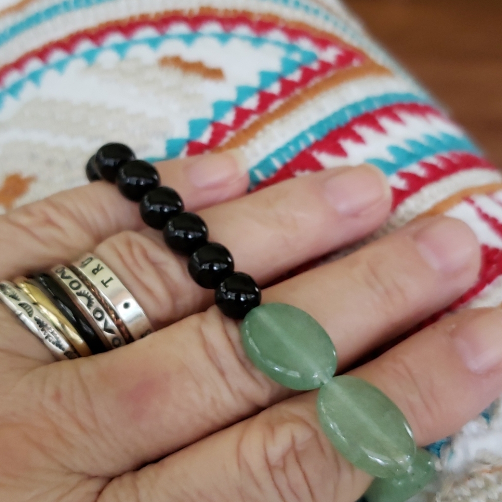 Shungite & Aventurine bracelet